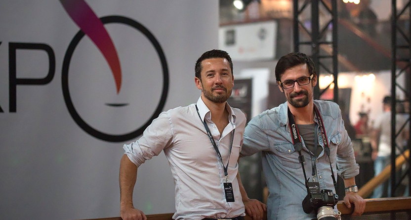Ghyslain Armand et Sébastien Duijndam au VapExpo 2015 à Paris - Crédit Photo VapExpo